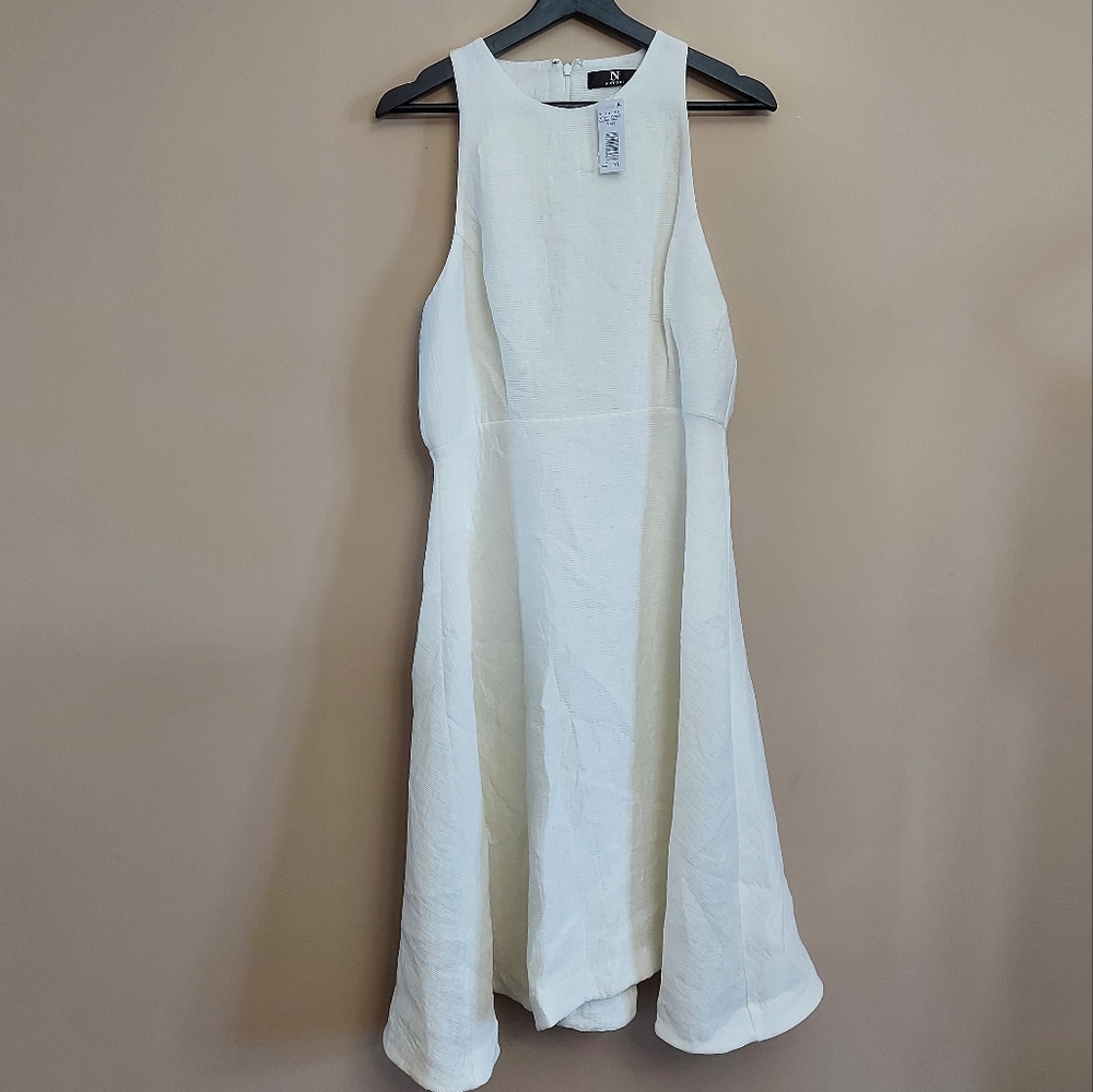 Natori Dress Fit and Flare sleeveless dress White Size 10
